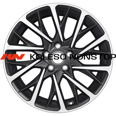 Khomen Wheels 7,5x18/5x112 ET39 D66,6 KHW1804 (Audi A4/A6) Black-FP