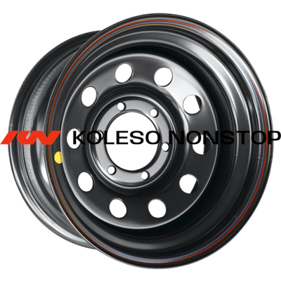 Off-Road Wheels 7x16/6x139,7 ET30 D110 Тойота Ниссан Черный (с увелич. полкой)