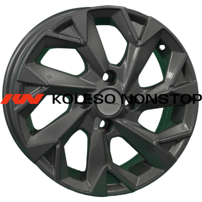 Khomen Wheels 5,5x14/4x100 ET43 D60,1 KHW1402 (Corolla/X-RAY/Logan) Gray