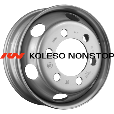 SRW 6x17,5/6x222,25 ET135 D164 Silver (3176052) (12 мм) 2 500 кг футорка с вент. (Китай) (уп.)