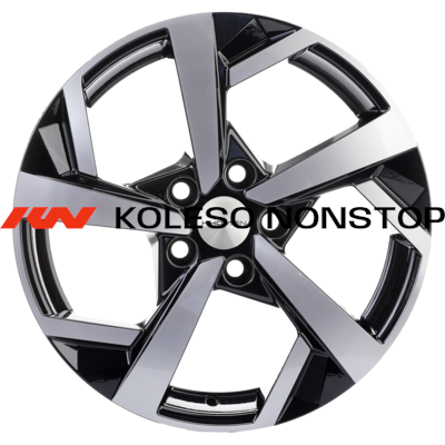 Khomen Wheels 7x17/5x112 ET54 D57,1 KHW1712 (Jetta) Black-FP