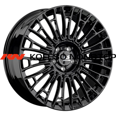 LS Forged 8,5x21/5x120 ET43,5 D72,6 LS FG25 BK (конус, Колпак+лого)