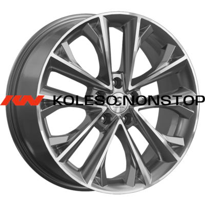 Premium Series 7x18/5x112 ET43 D57,1 КР012 (Tiguan) Diamond Gloss Graphite