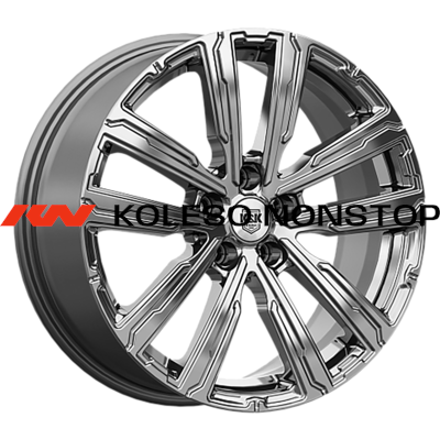 K&K 7,5x18/5x112 ET45,5 D66,6 Аламер (КС1216) Дарк платинум