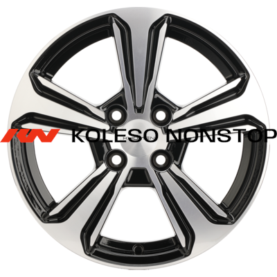 Khomen Wheels 6x15/4x100 ET46 D54,1 KHW1502 (Solaris II) Black-FP