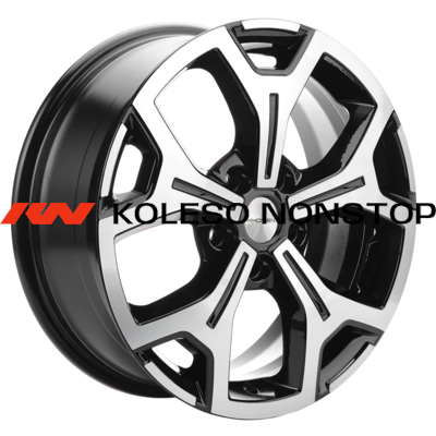 Khomen Wheels 6,5x17/5x120 ET60 D65,1 KHW1710(2) (VW Multivan) Black-FP