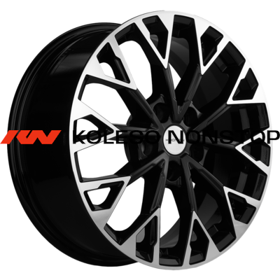 Khomen Wheels 7x17/5x108 ET50 D63,3 KHW1718 (Kuga/Focus/Volvo XC40/XC70) Black-FP