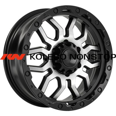LS 7,5x17/6x139,7 ET0 D106,1 1285 BKSF (конус, Колпак+лого)
