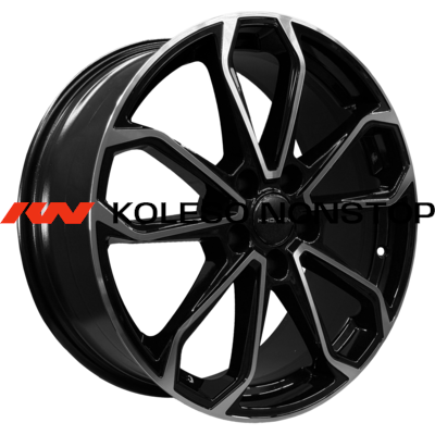 Khomen Wheels 7x18/5x108 ET47 D60,1 KHW1816 (Chery Tiggo 8 (Pro/Pro Max)) Black-FP