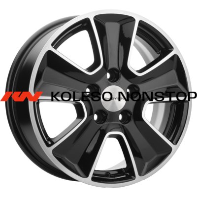 Khomen Wheels 6,5x16/5x114,3 ET46 D67,1 KHW1601 (ASX) Black-FP