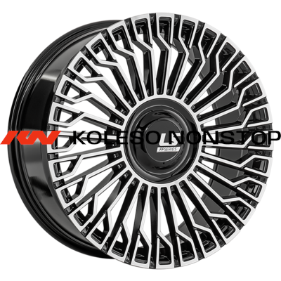 LS FlowForming 8,5x20/6x139,7 ET25 D106,1 RC99 BKF (конус, Колпак+лого)
