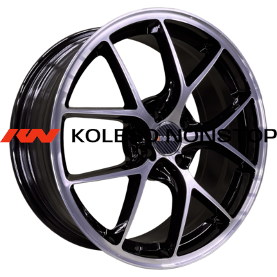 INCH 7x17/4x100 ET41 D60,1 FA8538 Gloss Black Machined Face (ZJH) FlowForming