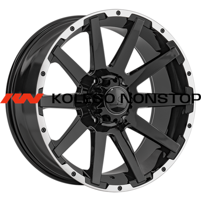 LS 9x20/6x139,7 ET20 D100,1 1302 BKL (конус, Колпак+лого)