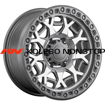 LS FlowForming 9x17/5x150 ET25 D110,1 RC91 MGMF (конус, Колпак+лого)