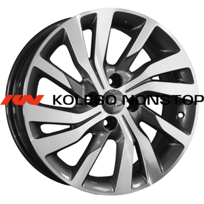 K&K 6x16/4x100 ET41 D60,15 Fenix (X-Ray) (КС734) Антрацит-алмаз