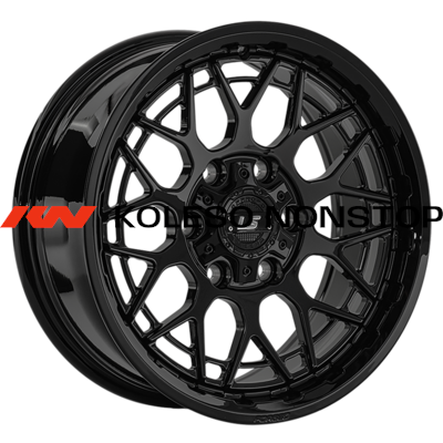 LS Forged 9x17/6x139,7 ET20 D106,1 LS FG52 BK (конус, Колпак+лого)
