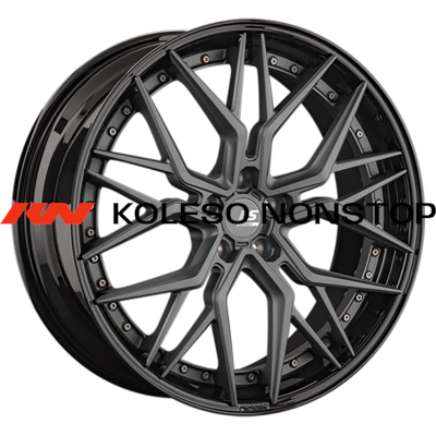 LS Forged 9x22/5x120 ET43 D72,6 LS FG35 MGM/BK (конус)
