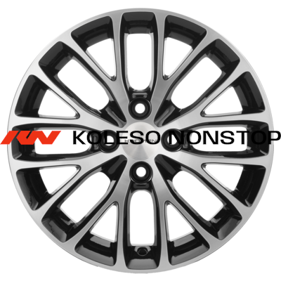 Khomen Wheels 6x15/4x100 ET37 D60,1 KHW1506 (XRay) Black-FP