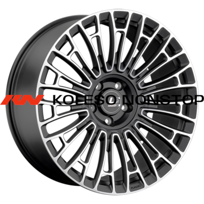 LS Forged 10x22/5x130 ET28 D71,6 LS FG25 MBF (конус, Колпак+лого)