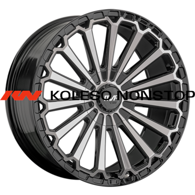 LS FlowForming 9x20/6x139,7 ET25 D100,1 RC80 BKF (конус, Колпак+лого)