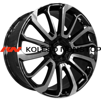 PDW 9,5x22/5x120 ET45 D72,56 7013 Gloss Black Machine Face (PDW)