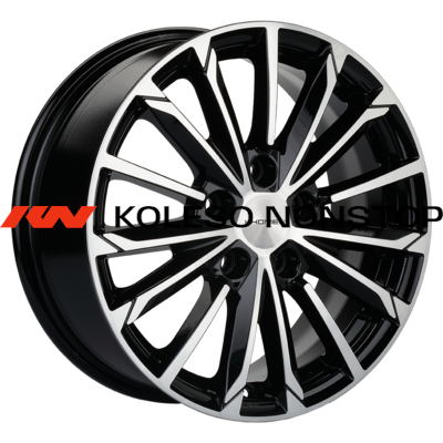 Khomen Wheels 6,5x16/5x112 ET50 D57,1 KHW1611 (Octavia/Golf/Jetta) Black-FP