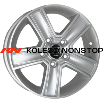 FR replica 6,5x16/5x160 ET60 D65,1 FT473 Silver
