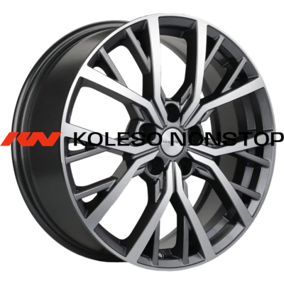 Khomen Wheels 7x18/5x114,3 ET45 D66,1 KHW1806 (Teana/X-trail/Juke) Gray-FP