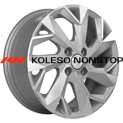 Khomen Wheels 5,5x14/4x100 ET43 D67,1 KHW1402 (Solaris/Logan/Rio) F-Silver-FP