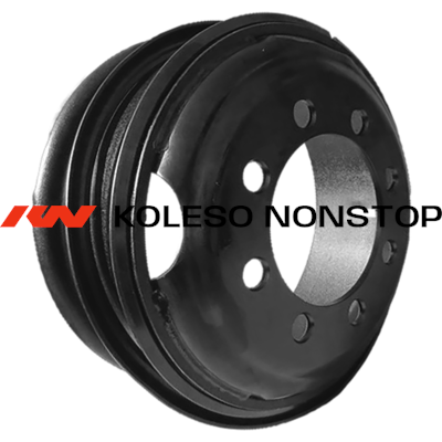 Kronprinz/Accuride 7x20/8x275 ET144 D214 B20DS44 Black (55-П130-3101012) (11 мм) ЗИЛ-130 футор. 2 030 кг