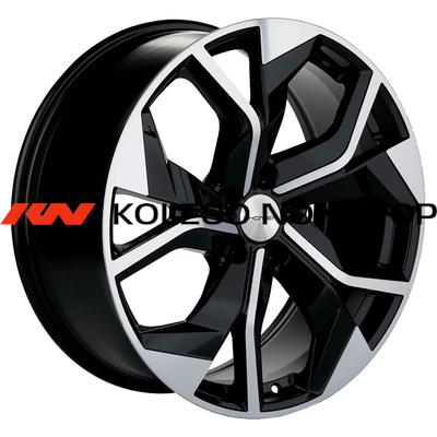 Khomen Wheels 8,5x20/5x112 ET20 D66,5 KHW2006 (Q8) Black-FP