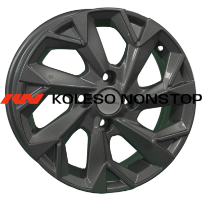 Khomen Wheels 5,5x14/4x100 ET38 D67,1 KHW1402 (Accent/Getz/i20) Gray