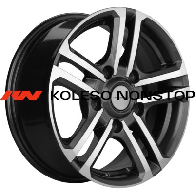 Khomen Wheels 6,5x16/5x139,7 ET35 D98,5 KHW1602 (Niva 4x4 Bronto) Gray-FP (под ORG)