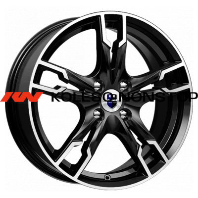 K&K 7x17/5x112 ET45 D66,6 Солар (КС875) Алмаз черный SK