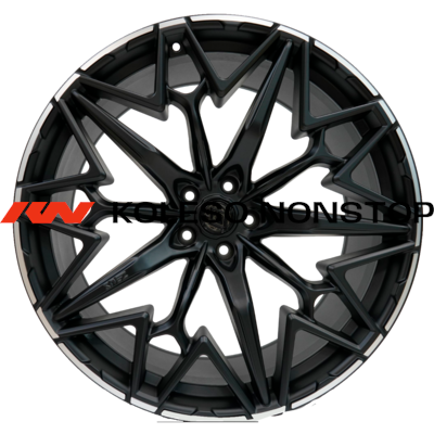 Khomen Wheels 10x22/5x112 ET30 D66,6 ZEUS 2202 (X5/X6/X7/Cullinan) Black matt MR