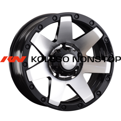 LS 7x16/5x139,7 ET10 D108,5 881 BKF (конус, Колпак+лого)