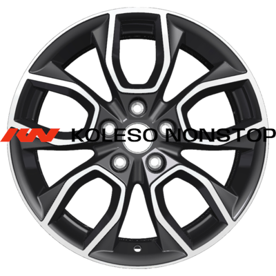 Khomen Wheels 7x17/5x108 ET50 D63,35 KHW1713 (Ford C-Max) Black-FP