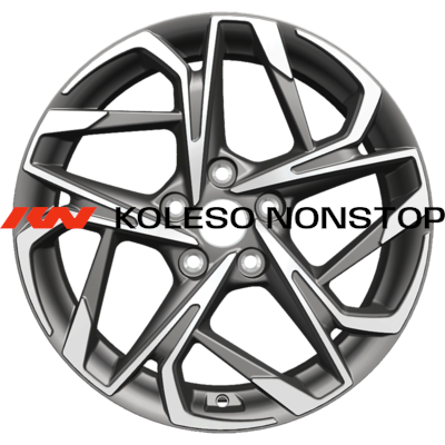Khomen Wheels 7x17/5x110 ET46 D63,3 KHW1716 (Changan CS35 Plus) Gray-FP