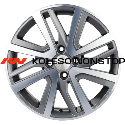 Khomen Wheels 6x16/4x100 ET37 D60,1 KHW1609 (Stepway) Gray-FP