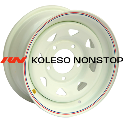 Off-Road Wheels 7x15/5x139,7 ET25 D98,5 ВАЗ Нива белый (треуг.)