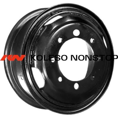 Kronprinz/Accuride 7x20/6x275 ET144 D221 M20 Black (55-А130-3101012) (11 мм) ЗИЛ-4331, б/футор. 2 030 кг