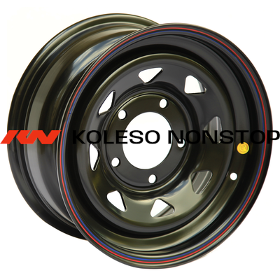 Off-Road Wheels 8x17/5x127 ET0 D75 Jeep черный (треугольник мелкий)
