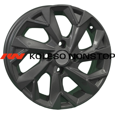 Khomen Wheels 5,5x14/4x100 ET43 D67,1 KHW1402 (Solaris/Rio) Gray