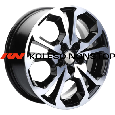 Khomen Wheels 6,5x17/5x114,3 ET40 D64,1 KHW1711 (Haval F7/F7x) Black-FP