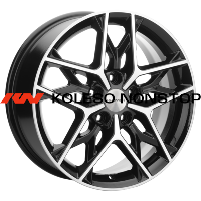 Khomen Wheels 7x17/5x114,3 ET45 D60,1 KHW1709 (Geely Atlas Pro) Black-FP