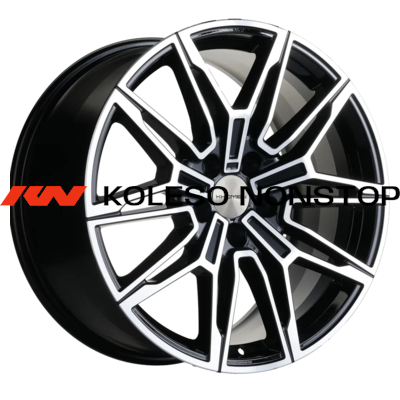 Khomen Wheels 8,5x19/5x112 ET30 D66,6 KHW1904 (Audi/VW) Black-FP