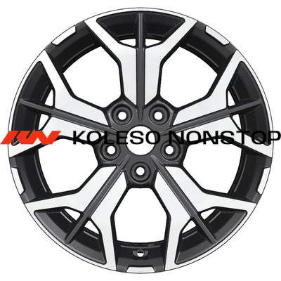 Khomen Wheels 7x17/5x114,3 ET39 D60,1 KHW1715 (RAV4) Black-FP