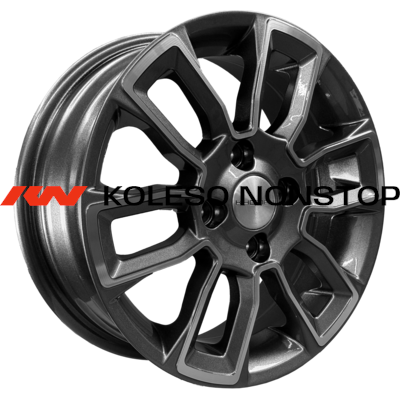 Khomen Wheels 5,5x14/4x100 ET46 D54,1 KHW1406 (Alsvin/Getz/i20) Gray-FP