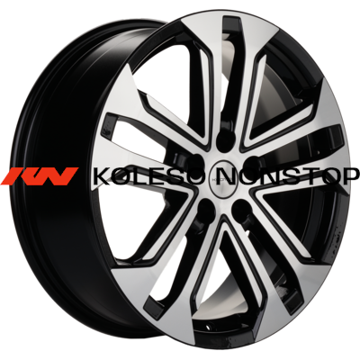 Khomen Wheels 7x18/5x108 ET46 D63,4 KHW1803 (Tugella) Black-FP