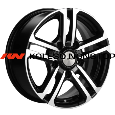 Khomen Wheels 6,5x16/5x139,7 ET35 D98,5 KHW1602 (Niva 4x4 Bronto) Black-FP